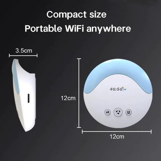 Alt view image 4 of 5 - HOSAYA LC119 LTE CPE 4G SIM Card Router 32 WiFi Users RJ45 Ports Convenient 5V Supply Portable WiFi Hotspot Wireless Modem Cute Shape Easy Carry for Travel or on car to Share WiFi Multiple Languages