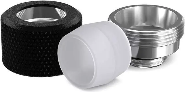 Alt view image 3 of 4 - PrimoChill 14mm OD Rigid SX Fitting - 6 Pack - UV Green