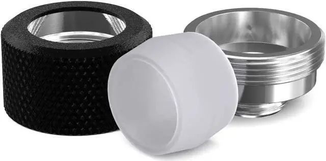 Alt view image 2 of 4 - PrimoChill 16mm OD Rigid SX Fitting - 6 Pack - UV Pink