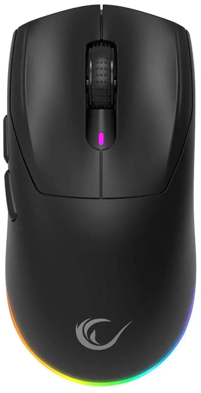 Main image of Rampage Prote M5 Wireless & Wired Gaming Mouse 24000 DPI, RGB Backlight, 6 Programmable Buttons, BT/2.4GHz/Wired, Ergonomic Design, 400mAh Battery, Macro Support (Black)