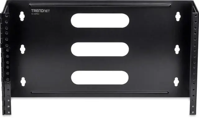 Alt view image 5 of 5 - TRENDnet 6U 19-inch Hinged Wall Mount Bracket for Patch Panels and PDU Power Strips, TC-WP6U, Supports EIA-310, Steel Construction,Use with TRENDnet TC-P24C6 & TC-P16C6 Patch Panels(Sold Separately)