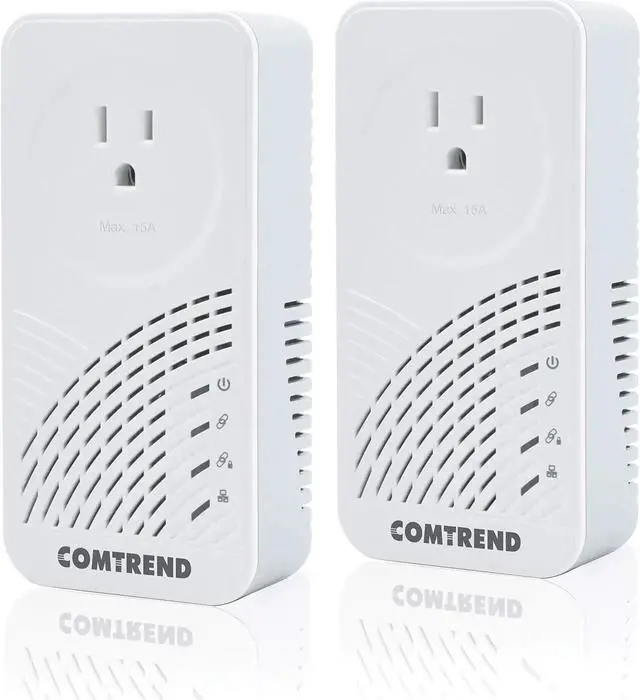 Main image of Comtrend G.hn Powerline Adapter with Pass-Through Outlet - Ultra-Fast Wired Connection to Remote Sports - Enhances Streaming & Video Quality - Alternative to WiFi - 2-Unit Kit (PG-9182PT-KIT)