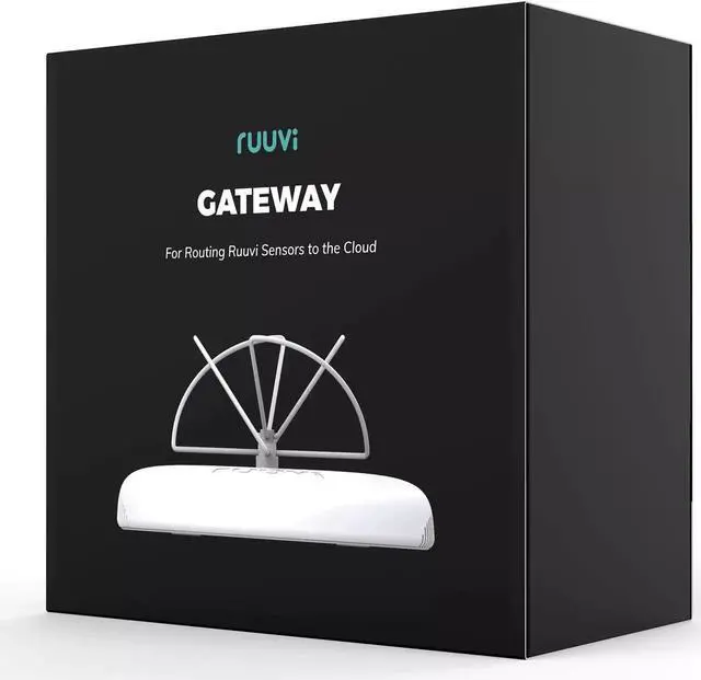 Main image of Ruuvi Gateway sensor data router for RuuviTag sensors. Connect using Wi-Fi/Ethernet and receive data and alert anywhere via Internet. View data from iPhone/Android/Web Dashboard.