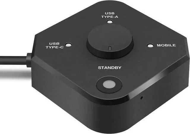 Alt view image 2 of 3 - QuattroPod USB | 5G WiFi Wireless Presentation Facility USB A and USB C Transmitter for Streaming 4K from Laptop, PC, Smartphone to HDTV/Projector