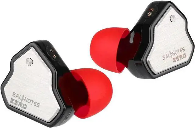 Alt view image 4 of 5 - Linsoul 7Hz Salnotes Zero HiFi 10mm Dynamic Driver in-Ear Earphone(Black, Without Mic) with Tripowin Zonie 16 Core Silver Plated IEM Cable(3.5mm,2pin)