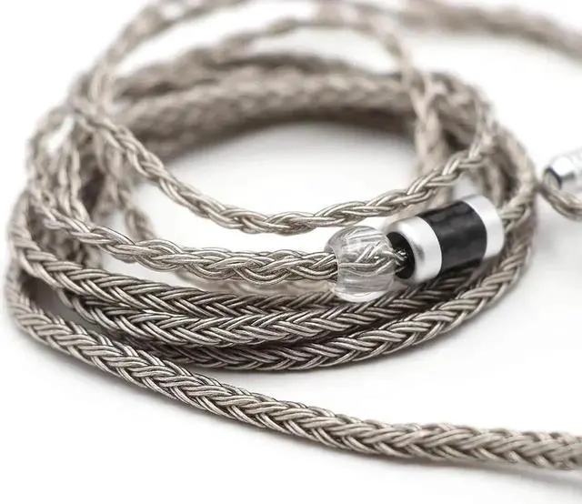 Alt view image 5 of 5 - Linsoul 7Hz Salnotes Zero HiFi 10mm Dynamic Driver in-Ear Earphone(Black, Without Mic) with Tripowin Zonie 16 Core Silver Plated IEM Cable(3.5mm,2pin)