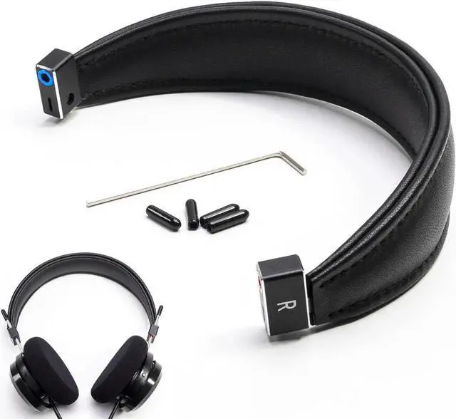 Main image of Voarmaks True Lambskin Leather Head Pad Aluminum Alloy Removable Headband Steel Beam Compatible with Grado SR60e SR60i SR80e SR80i SR125e SR225e SR325e SR325i RS GH 1 2 3 4 Alessandro MS-1/2 PS GS