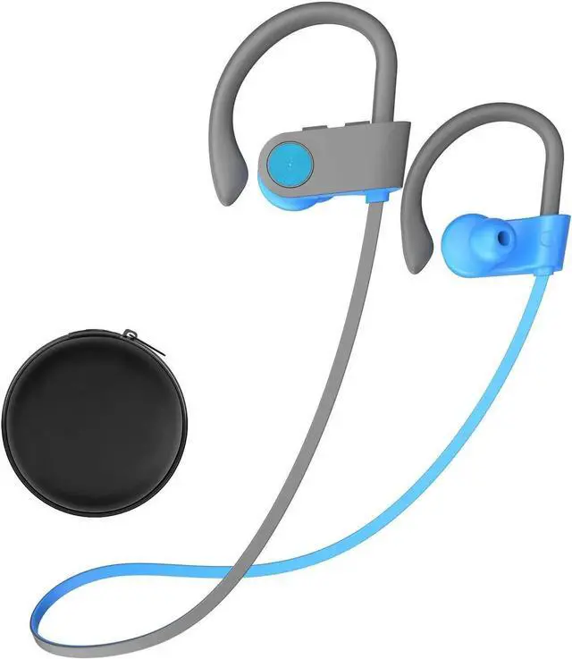 Main image of Stiive Bluetooth Headphones, 5.3 Wireless Sports Earbuds IPX7 Waterproof with Mic, Stereo Sweatproof in-Ear Earphones, Noise Cancelling Headsets for Gym Running Workout, 16 Hour Playtime - Bluegrey