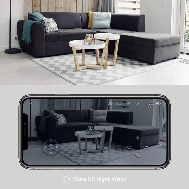 Alt view image 5 of 7 - SE FamilyBot Home Camera Robot: 1080P Movable Pet Camera Indoor, Battery-Operated, Auto-Recharge, Night Vision, 2-Way Talk, Local Storage, APP Control
