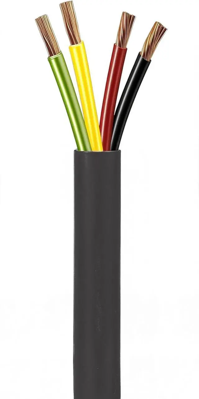Alt view image 4 of 4 - 16/4 500 Ft. 4 Conductors Audio Speaker Lightning Installation High-Power Home Wiring Cable Wire (Black, 16-4 500ft)