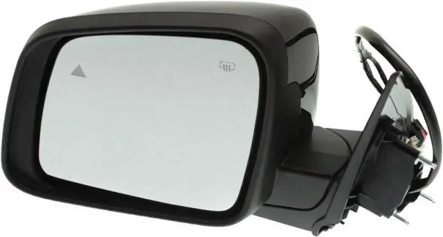 Alt view image 6 of 7 - Mirror Compatible with 2011-2022 Dodge DurangofalseInterchange Part Numbers: 5SH47TZZAF, 5SH47AXRAC, CH1320419falseDirect Fit, Heated, Manual Folding, Power Glass, With Blind Spot Detection in Glass,