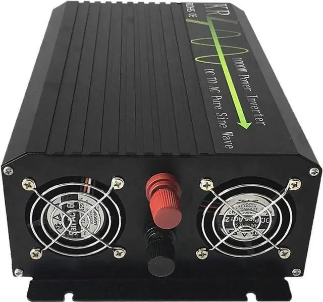 Alt view image 4 of 7 - 1000W Pure Sine Wave Power Inverter 12V DC to 110V 120V AC 60HZ with USB Port for Car/RV Home Solar System