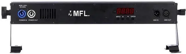 Alt view image 5 of 6 - DJ Light Bar, 9-LED Stage Light Bar Cob Led RGBW Quad Colors DMX Pixel Control Metal Body for DJ Stage Lighting Club Party