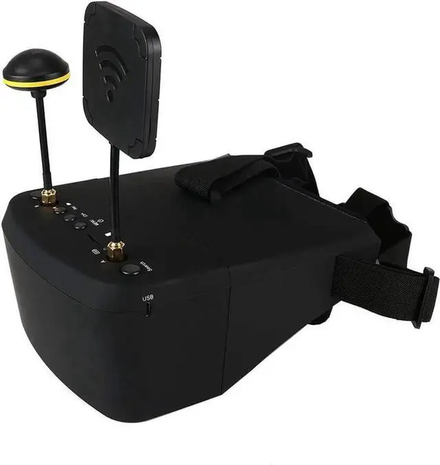 Main image of EV800D FPV Goggles with DVR 5.8G 40CH 5 Inch 800x480 Build in Antenna Battery for Analog FPV Camera and Transmitter FPV Drone RC Car