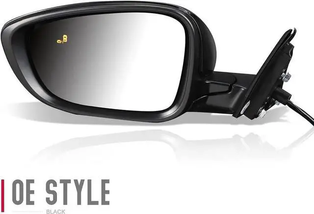 Alt view image 5 of 5 - OEM-MR-HO1320329 Heated Powered Left Driver Side Door View Mirror w/Blind Spot Detection Compatible with 2018-2020 Accord