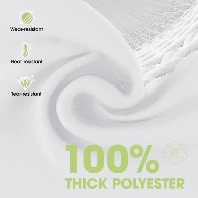 Alt view image 2 of 6 - Rectangle Table Cloth 60" x 84" Durable Polyester Tablecloth Offers Reusable & Washable Protection, Ideal for Outdoor Party, Picnic, Wedding, Banquet and Birthday, 9 Pack, White