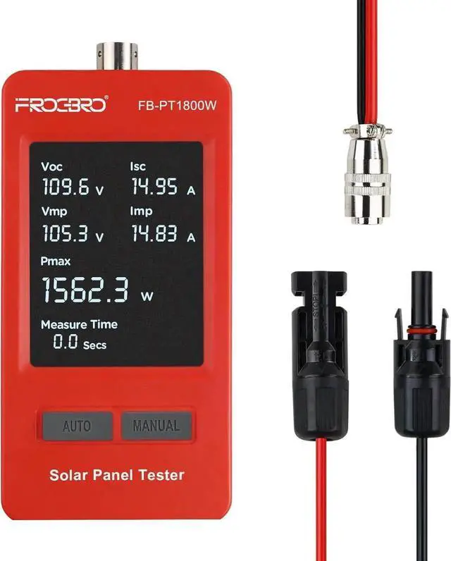 Main image of 1800W Solar Panel Tester PV Multimeter with Sm MPPT & HD OLED Display for Solar Panel Diagnostics and Data Analysis