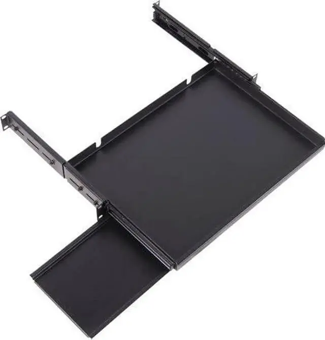 Alt view image 2 of 3 - Vertical Cable Sliding Keyboard Shelf for 16" Keyboards - 19" Rack-Mountable - 2U Rack Space