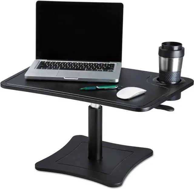 Main image of DC240B High Rise Collection Adjustae Laptop Stand/Platform with Storage Cup, Air Hydraulic Lever Easily Raises and Lowers The Platform, ack