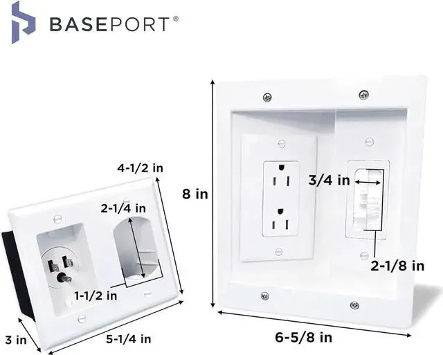 Alt view image 6 of 6 - In Wall Cable Management Kit - Hide Wires Wall Mount TV Kit with Wall Cable Pass Through, Complete Cord Hider for Wall Mount TV