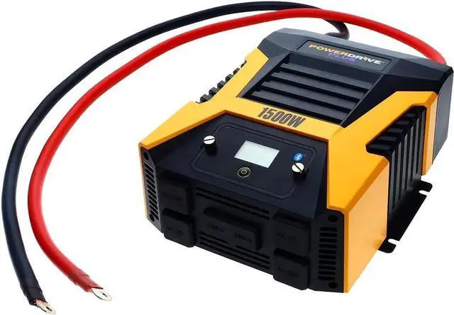 Alt view image 5 of 7 - Plus PWD1500P 1500 Watt Power Inverter with Bluetooth(R) Wireless Technology and Remote Control