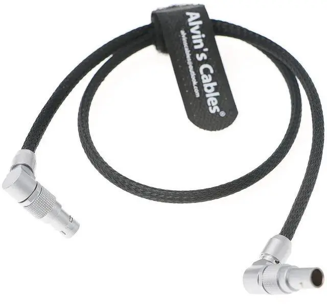 Main image of RED-Komodo V-Mount Battery-Plate Power-Cable Rotatable 2-Pin Male to Adjustable Right-Angle 2-Pin Male Cord for SmallHD-Monitor 45cm|18inches