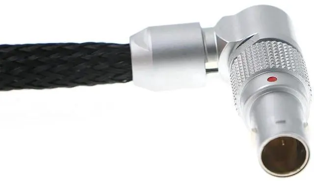 Alt view image 3 of 6 - RED-Komodo V-Mount Battery-Plate Power-Cable Rotatable 2-Pin Male to Adjustable Right-Angle 2-Pin Male Cord for SmallHD-Monitor 45cm|18inches