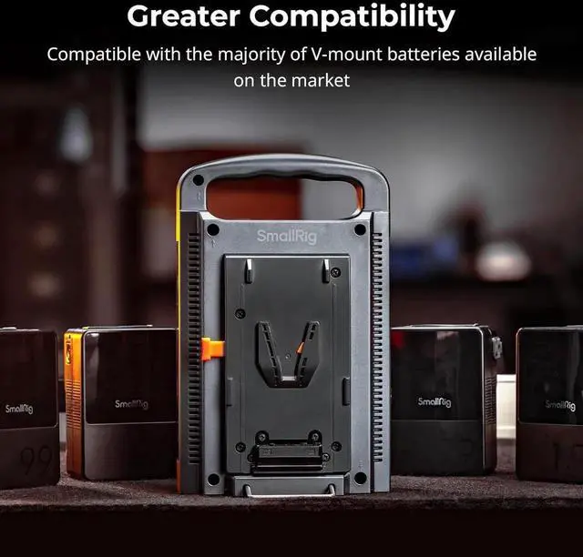 Alt view image 5 of 7 - V Mount Battery Charger, Dual Channel V-Mount, V-Lock Battery Charger for V Mount Battery, Fits for V Mount Battery VB99 SE / VB99 / VB99 Pro / VB155 / VB212