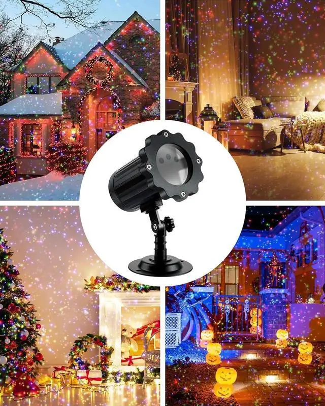 Alt view image 7 of 7 - Chrias Light Projector, 3 Color Firefly Laser Lights with Remote Control, Outdoor Projector Lights for Chrias se Decorations, 2-Pack