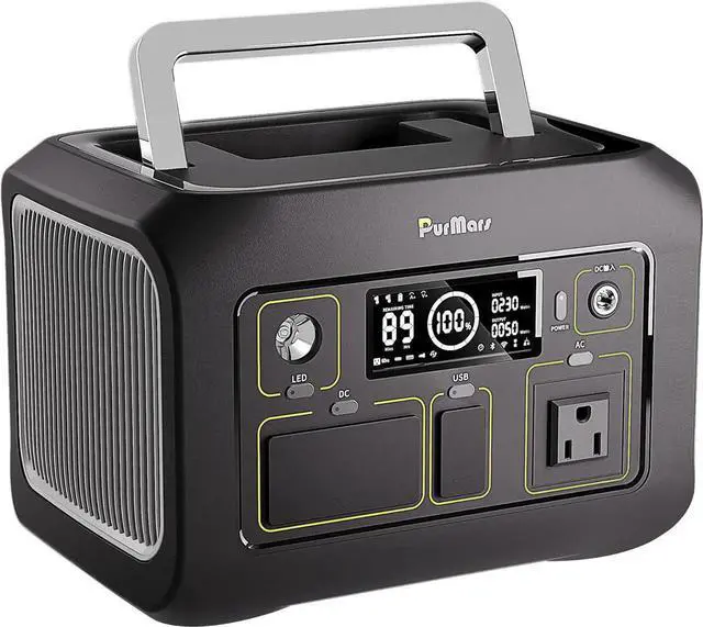 Main image of Portable Power Station 300W(Peak 500W), 288Wh (90,000mAh) Solar Generator with 110V Pure Sine Wave AC Outlet, lifepo4 Battery Portable Power Bank for Outdoor Camping, Traveling, and Emergencies