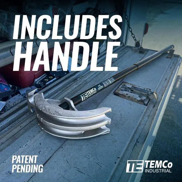 Alt view image 2 of 7 - TEMCo 2 in 1 Dual Shoe Conduit Bender - 1/2" & 3/4" EMT, 1/2" Rigid - 2 Benders in 1 Tool