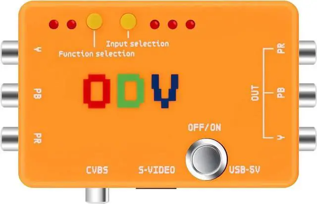 Alt view image 2 of 7 - ODV-II Coonent/AV/CVBS/S-Video to Coonent Converter for Retro Gaming Console, Not Coatie with RGB Signals