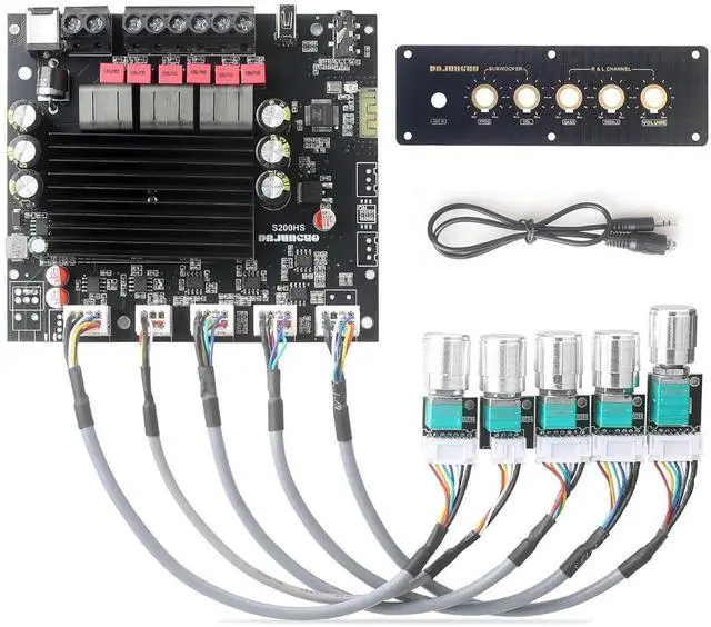 Main image of S200HS-W Power Amplier Board Bluetooth5.2 TPA3221 Chip with Subwoofer 2.1 Channel 100W×2+200W,Audio Power Amplier Module (S200HS-W)