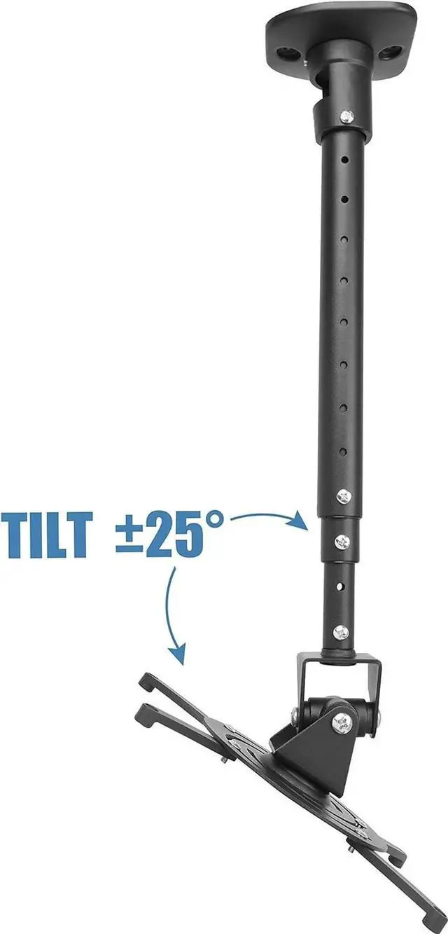 Alt view image 5 of 7 - Full Motion Universal Ceiling Projector Mount Brat with Adjustae Height and tendae Arms Rotating Swivel Mount for Home and Office Projector (ack)
