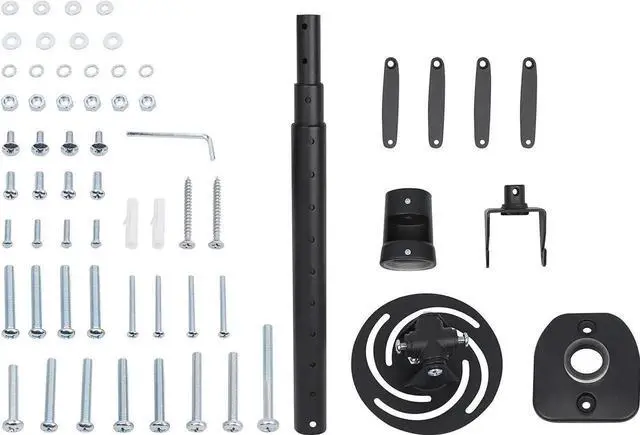 Alt view image 3 of 7 - Full Motion Universal Ceiling Projector Mount Brat with Adjustae Height and tendae Arms Rotating Swivel Mount for Home and Office Projector (ack)