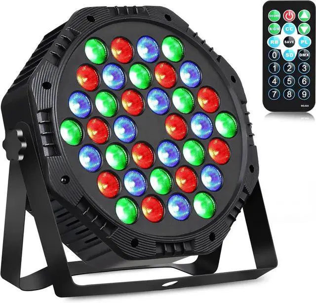Main image of Rechargeable LED Par Can Lights, RGB Battery Powered Stage Uplights with Sound Activated Remote & DMX Control for Festival Event Wedding Bar Church