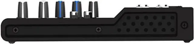 Alt view image 4 of 4 - Mix5 5-Channel Compact Mixer, 1 Mic/Line Input, Main L/R Outputs, 8 Channel Faders, Phantom Power