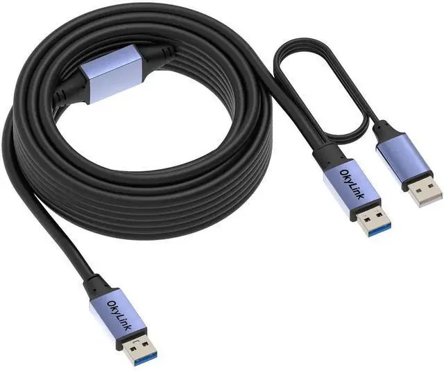 Main image of 50ft(15M) Active USB 3.0/3.2 Gen 1 Data Cable A Male to with Power & Repeater 5Gbps for Industrial Automation, CCTV System