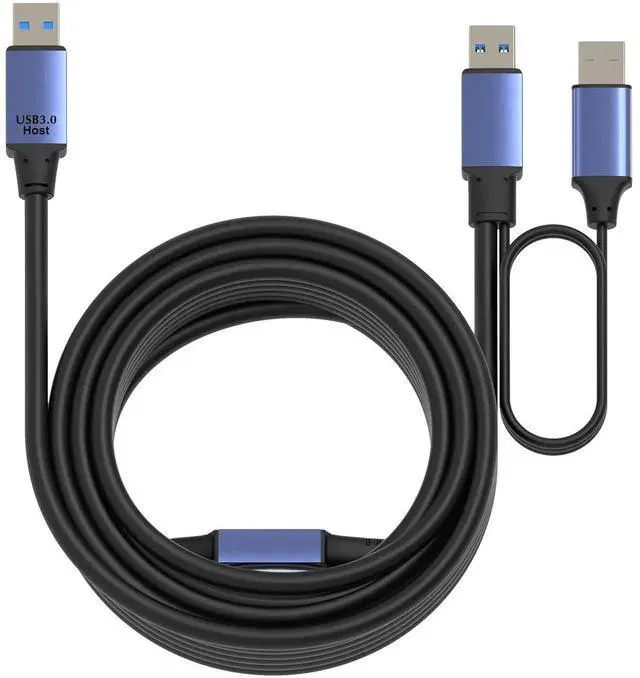 Alt view image 5 of 7 - 50ft(15M) Active USB 3.0/3.2 Gen 1 Data Cable A Male to with Power & Repeater 5Gbps for Industrial Automation, CCTV System
