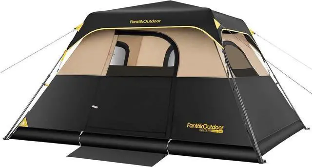 Main image of Camping Tent 4/6/8/10 Person Instant Cabin Tent Setup in 60 Seconds with Rainfly & Windproof Portable with Carry Bag for Family Camping & Hiking