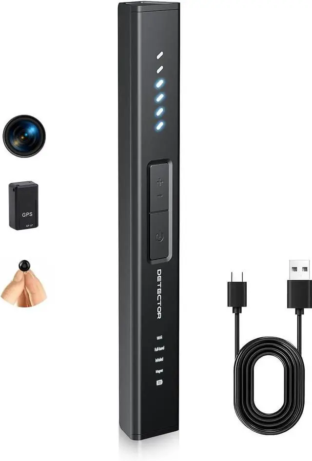 Main image of Hidden Camera Detectors for Travel, Hotel GPS Tracker Detector, Spy Camera Finder, Bug Sweeper with 6 Detection Modes, Type-C Recharge