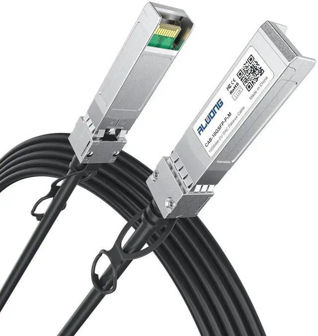 Alt view image 4 of 5 - 2-Pack 1m/3.28ft 10G Direct Attach Copper Cable, SFP+ Passive Twinax DAC Cable for Cisco SFP-H10GB-CU1M, Ubiquiti, Arista, D-Link, Intel, Meraki, Mikrotik, Netgear, TP-Link etc.