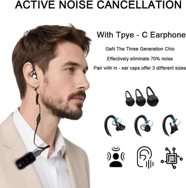 Alt view image 2 of 7 - Super Mini Walkie Talkies Pro with Waterproof, Two Way Radio with Earpieces for Adults, Outdoor, Hiking, Baseball, Restaurant 2 Pack