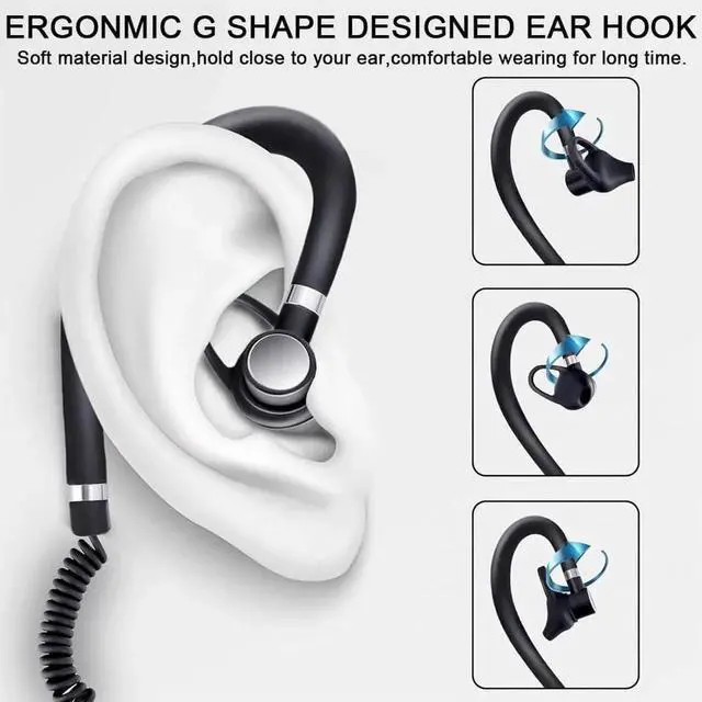 Alt view image 5 of 7 - Super Mini Walkie Talkies Pro with Waterproof, Two Way Radio with Earpieces for Adults, Outdoor, Hiking, Baseball, Restaurant 2 Pack