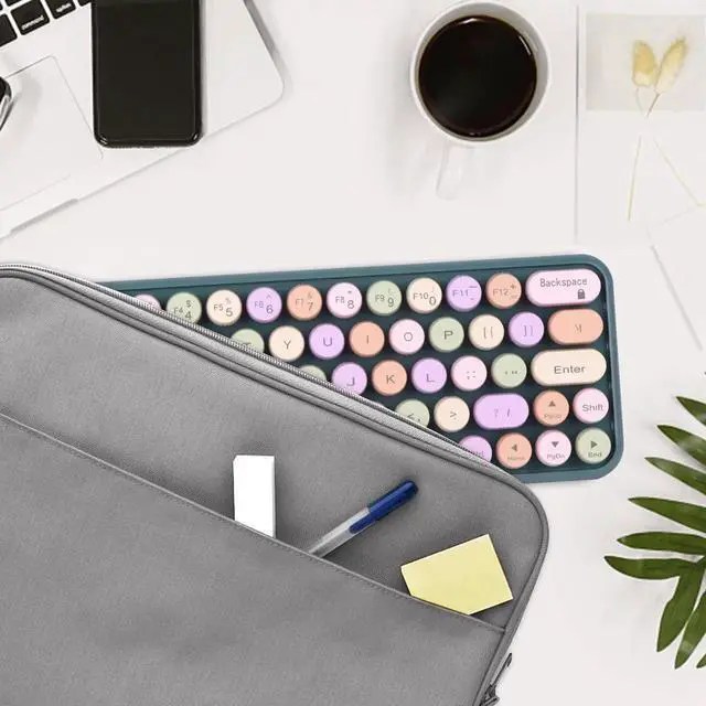 Main image of 2.4G Wireless Keyboard & Mouse Combo, Portable%60 Small Typewriter Keyboard for Office PC Computer Laptop Desktop Windows (Green)