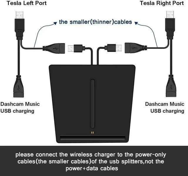 Alt view image 5 of 7 - Wireless Charger, Dual 10W QI Phone Charging Pad M3 Car Center Console for Tesla Model 3 Accessories Panel with 7pcs Custom Cup Mat Liner mat-Upgrade