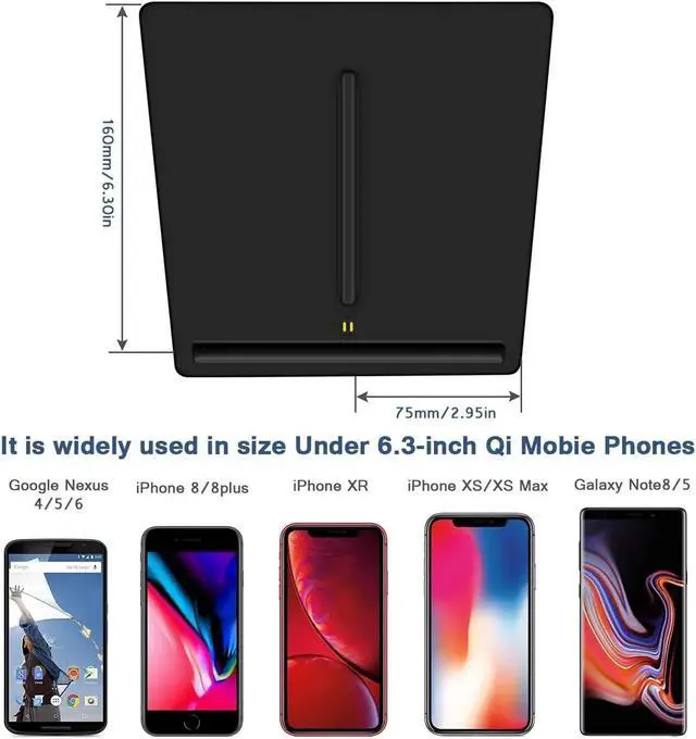 Alt view image 7 of 7 - Wireless Charger, Dual 10W QI Phone Charging Pad M3 Car Center Console for Tesla Model 3 Accessories Panel with 7pcs Custom Cup Mat Liner mat-Upgrade