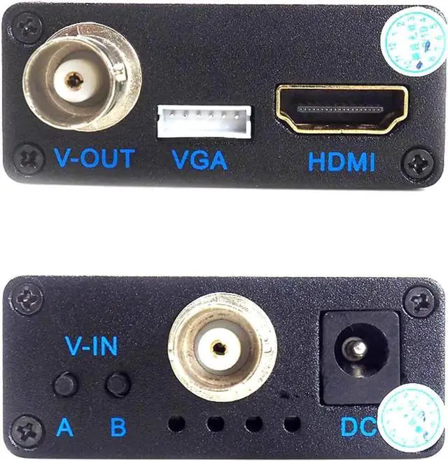 Alt view image 6 of 7 - BNC to HDMI Video Signal Converter, 4-in-1 Coosite CVBS AHD TVI CVI Adapter Supporting VGA for Camera/DVR/CCTV Security System