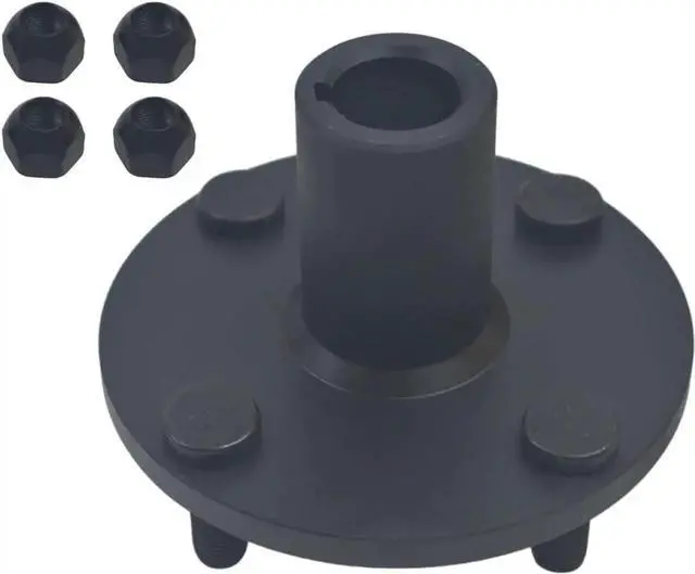 Alt view image 4 of 5 - Go Kart Live Axle Hub 4" x 4" Wheel Hub for 1 Shaft,with 1" to 3/4" Step Down 2PCs