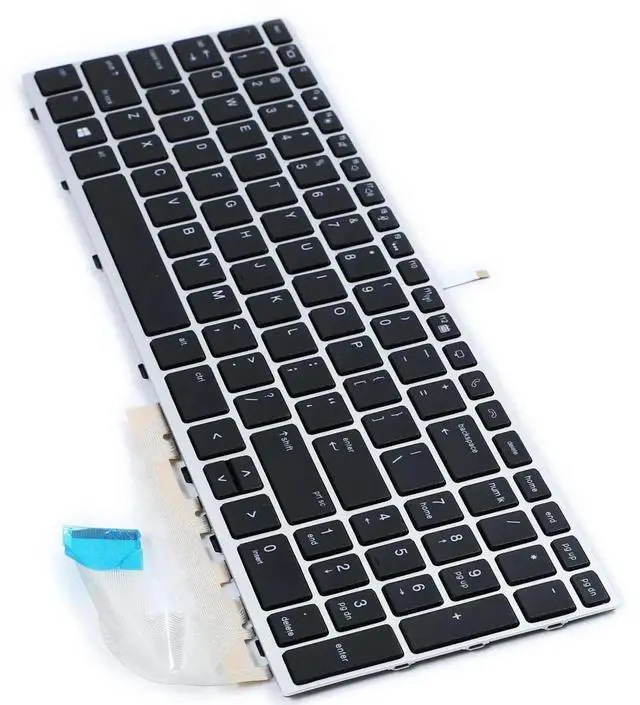 Alt view image 4 of 5 - YAEHUYING Replacement Keyboard Backlit for HP EliteBook 750 G5 750 G6 755 G5 755 G6 EliteBook 850 G5 850 G6 855 G5 855 G6 Zbook 15U G5 G6 Series Laptop Silver Frame US Layout Backlight Keyboard